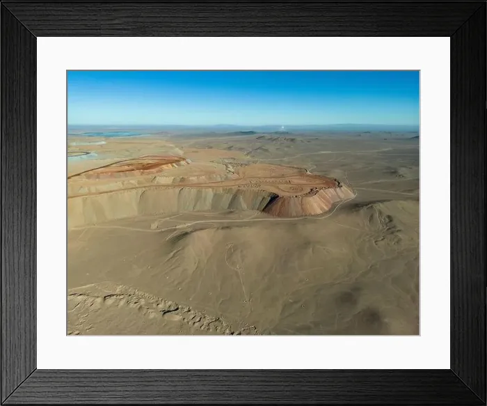 Framed Print : Aerial view of Cerro Dominador Framed Print : Aerial view of Cerro Dominador