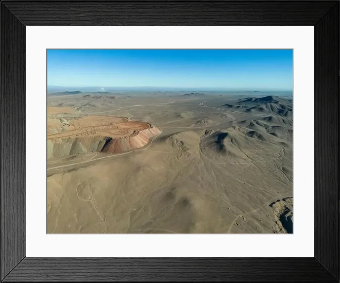 Framed Print : Aerial view of Cerro Dominador Framed Print : Aerial view of Cerro Dominador