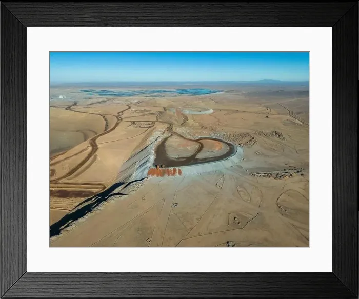 Framed Print : Aerial view of Cerro Dominador Framed Print : Aerial view of Cerro Dominador