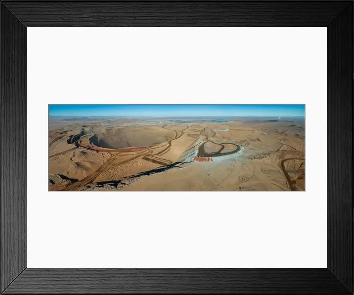 Framed Print : Aerial view of Cerro Dominador Framed Print : Aerial view of Cerro Dominador