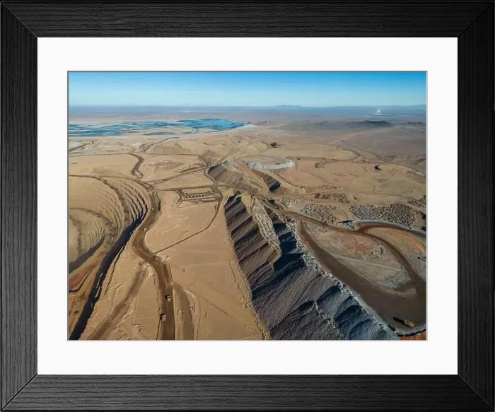 Framed Print : Aerial view of Cerro Dominador Framed Print : Aerial view of Cerro Dominador