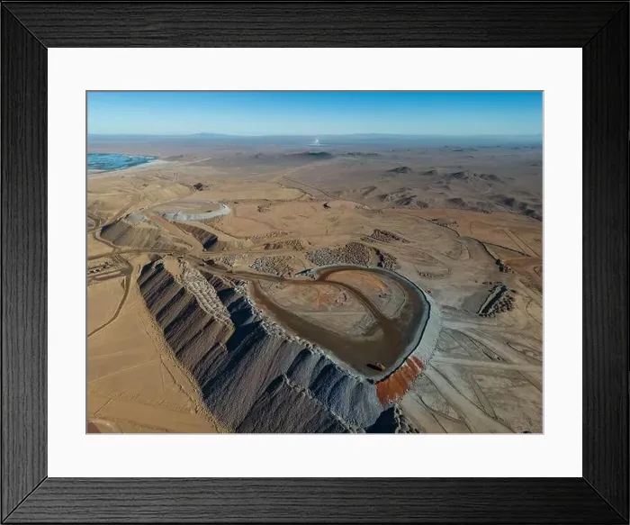 Framed Print : Aerial view of Cerro Dominador Framed Print : Aerial view of Cerro Dominador
