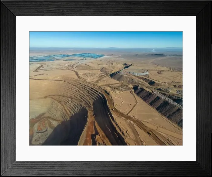 Framed Print : Aerial view of Cerro Dominador Framed Print : Aerial view of Cerro Dominador