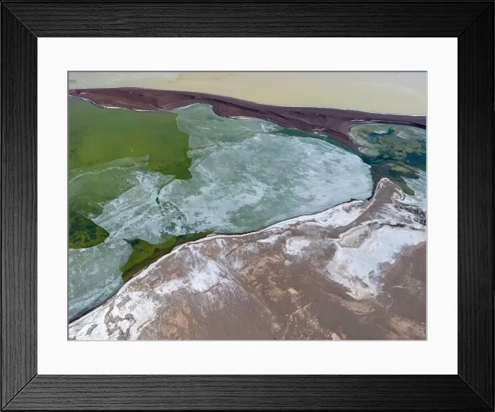 Framed Print : Close up aerial view of the green Framed Print : Close up aerial view of the green