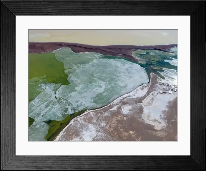 Framed Print : Close up aerial view of the green Framed Print : Close up aerial view of the green