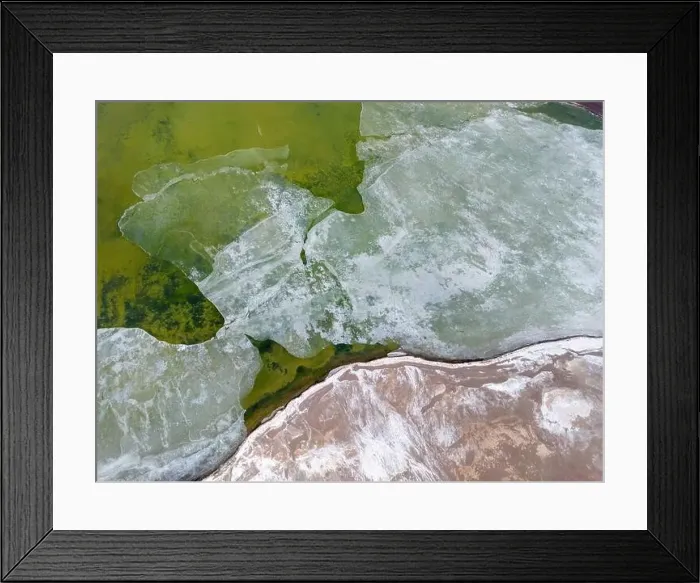 Framed Print : Close up aerial view of the green Framed Print : Close up aerial view of the green