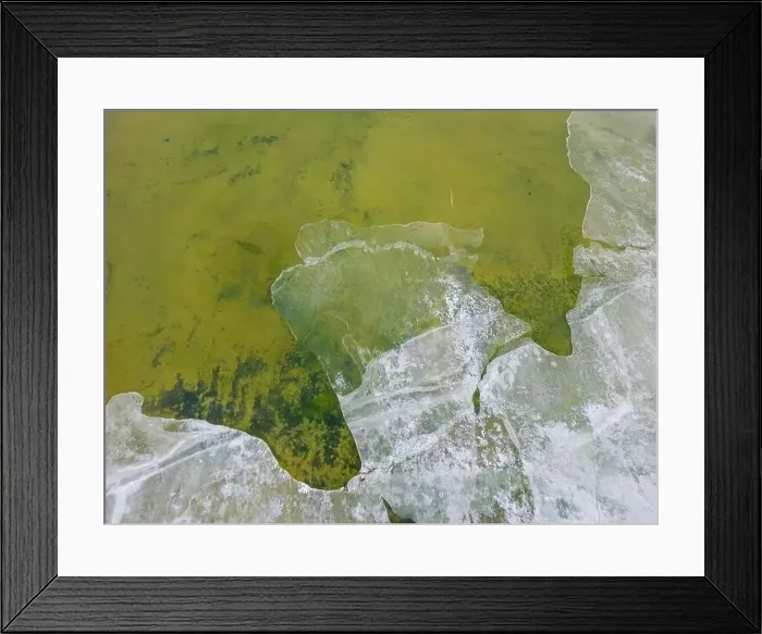 Framed Print : Close up aerial view of the green Framed Print : Close up aerial view of the green
