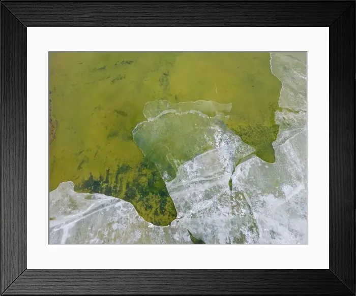 Framed Print : Close up aerial view of the green Framed Print : Close up aerial view of the green