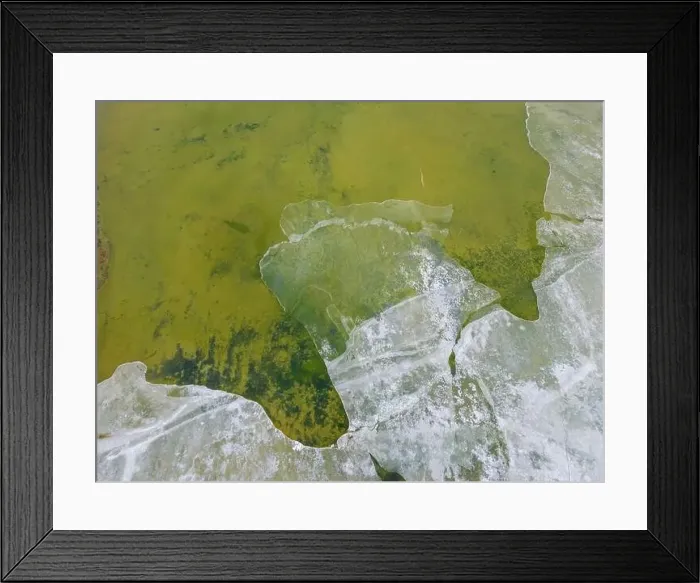 Framed Print : Close up aerial view of the green Framed Print : Close up aerial view of the green