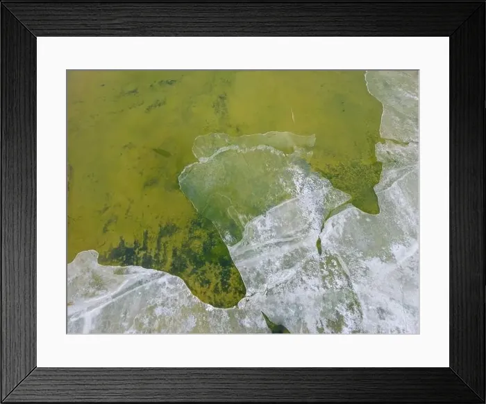 Framed Print : Close up aerial view of the green Framed Print : Close up aerial view of the green