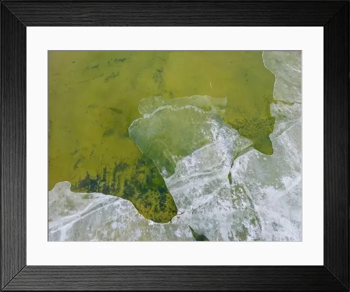 Framed Print : Close up aerial view of the green Framed Print : Close up aerial view of the green