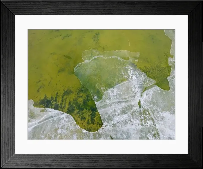 Framed Print : Close up aerial view of the green Framed Print : Close up aerial view of the green