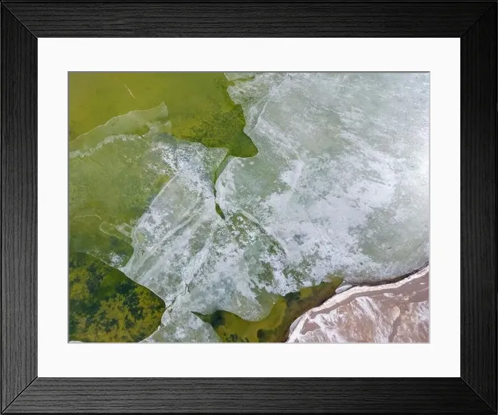 Framed Print : Close up aerial view of the green Framed Print : Close up aerial view of the green