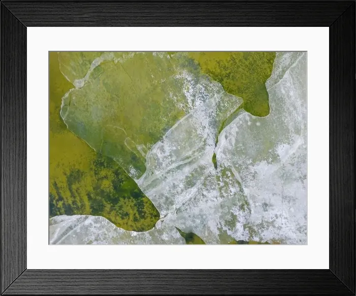 Framed Print : Close up aerial view of the green Framed Print : Close up aerial view of the green