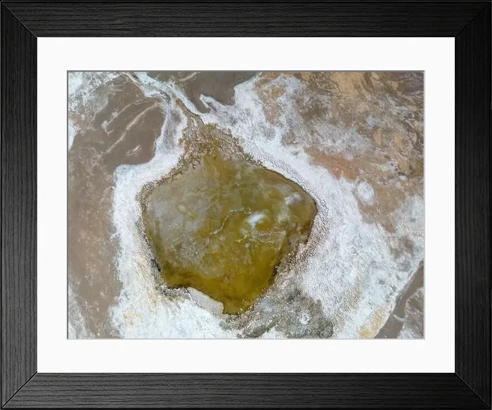 Framed Print : Close up aerial view of the green Framed Print : Close up aerial view of the green