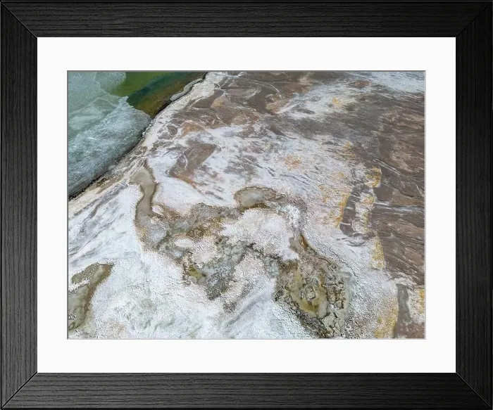 Framed Print : Close up aerial view of the green Framed Print : Close up aerial view of the green