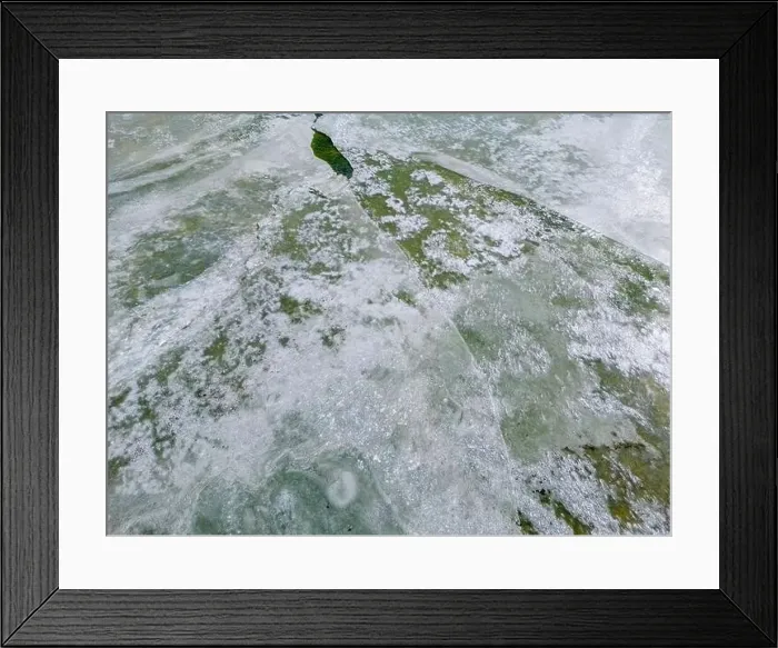Framed Print : Close up aerial view of the green Framed Print : Close up aerial view of the green