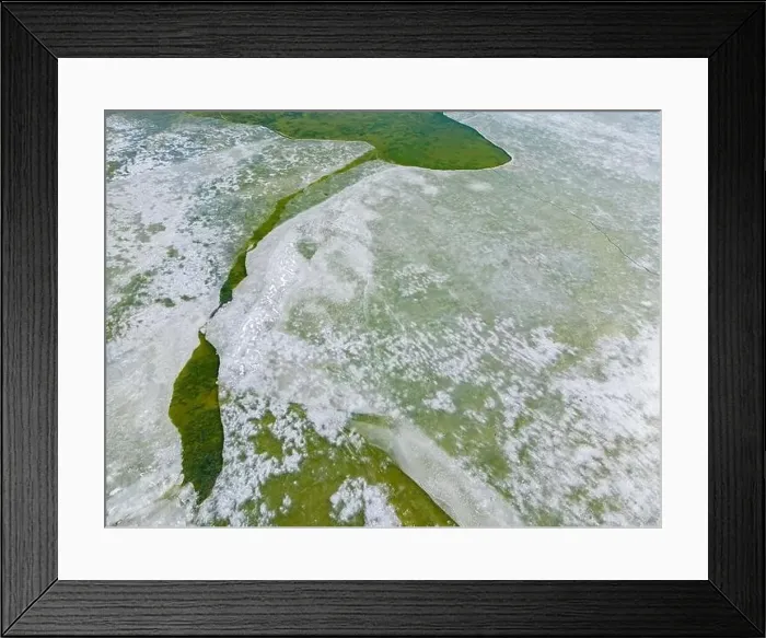 Framed Print : Close up aerial view of the green Framed Print : Close up aerial view of the green