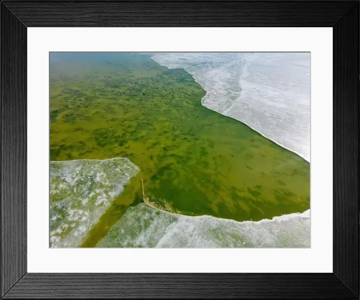 Framed Print : Aerial view of the green and partly frozen Laguna del Negro Francisco in the Atacama desert in Chile - Traveling Framed Print : Aerial view of the green and partly frozen Laguna del Negro Francisco in the Atacama desert in Chile - Traveling