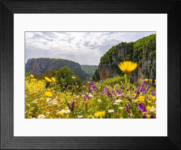 Framed Print : View of the Vikos Gorge, the deepest gorge in Europe, Epirus, Greece Framed Print : View of the Vikos Gorge, the deepest gorge in Europe, Epirus, Greece