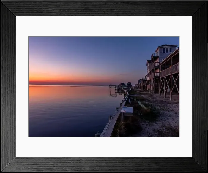 Framed Print : Frisco sunset - Outer Banks North Carolina Framed Print : Frisco sunset - Outer Banks North Carolina