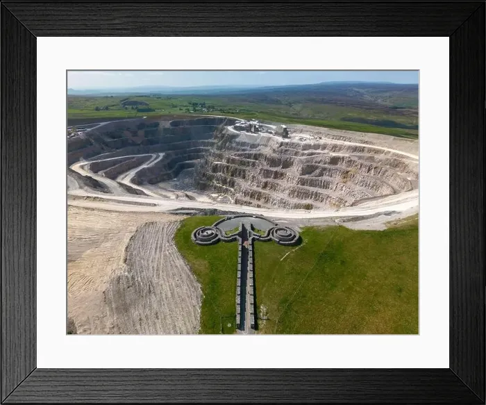 Framed Print : Aerial drone photo of the Coldstones Cut in Yorkshire Dales National Park Framed Print : Aerial drone photo of the Coldstones Cut in Yorkshire Dales National Park