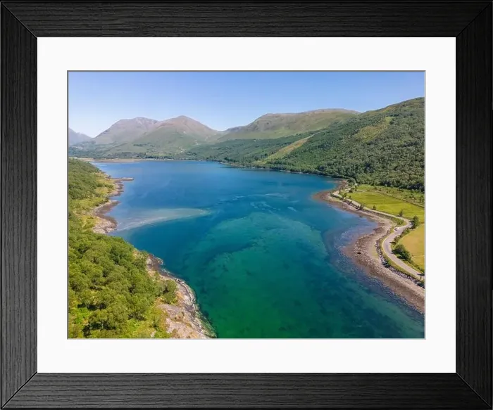Framed Print : Aerial drone photo of Loch Creran in Scotland Framed Print : Aerial drone photo of Loch Creran in Scotland