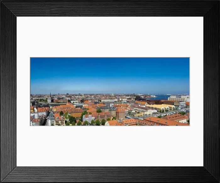 Framed Print : Copenhagen panorama: downtown architecture view from above - from the Church of Our Saviour Framed Print : Copenhagen panorama: downtown architecture view from above - from the Church of Our Saviour
