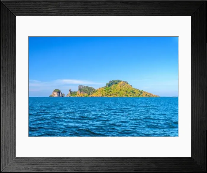 Framed Print : Ko Poda and Ko Kai Chicken Island, Tonsai Bay, Railay Beach, Ao Nang, Krabi, Andaman Sea, Thailand Framed Print : Ko Poda and Ko Kai Chicken Island, Tonsai Bay, Railay Beach, Ao Nang, Krabi, Andaman Sea, Thailand