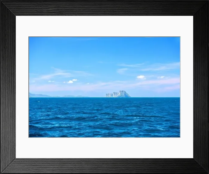 Framed Print : Topical islands in open sea on a sunny day, Ao Nang, Mueang Krabi District, Krabi, Andaman Sea, Thailand Framed Print : Topical islands in open sea on a sunny day, Ao Nang, Mueang Krabi District, Krabi, Andaman Sea, Thailand
