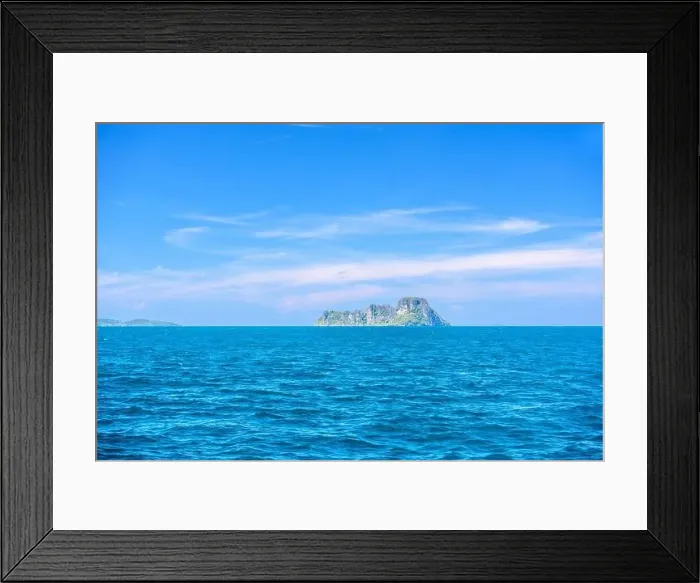 Framed Print : Topical islands in open sea on a sunny day, Ao Nang, Mueang Krabi District, Krabi, Andaman Sea, Thailand Framed Print : Topical islands in open sea on a sunny day, Ao Nang, Mueang Krabi District, Krabi, Andaman Sea, Thailand