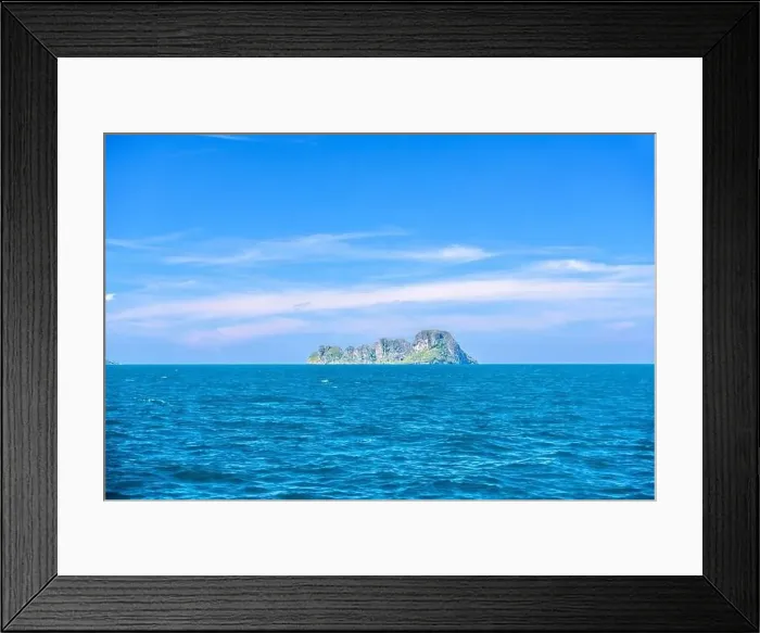 Framed Print : Topical islands in open sea on a sunny day, Ao Nang, Mueang Krabi District, Krabi, Andaman Sea, Thailand Framed Print : Topical islands in open sea on a sunny day, Ao Nang, Mueang Krabi District, Krabi, Andaman Sea, Thailand