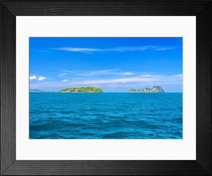 Framed Print : Bamboo Island and Ko Yung Mosquito Island, Ao Nang, Mueang Krabi District, Krabi, Andaman Sea, Thailand Framed Print : Bamboo Island and Ko Yung Mosquito Island, Ao Nang, Mueang Krabi District, Krabi, Andaman Sea, Thailand