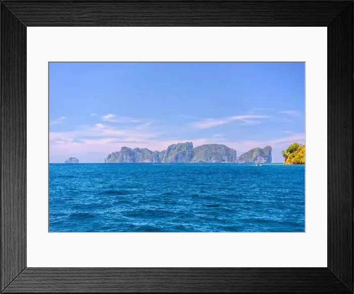 Framed Print : Ko Phi Phi Lee Island on a sunny day, Ao Nang, Mueang Krabi District, Krabi, Andaman Sea, Thailand Framed Print : Ko Phi Phi Lee Island on a sunny day, Ao Nang, Mueang Krabi District, Krabi, Andaman Sea, Thailand