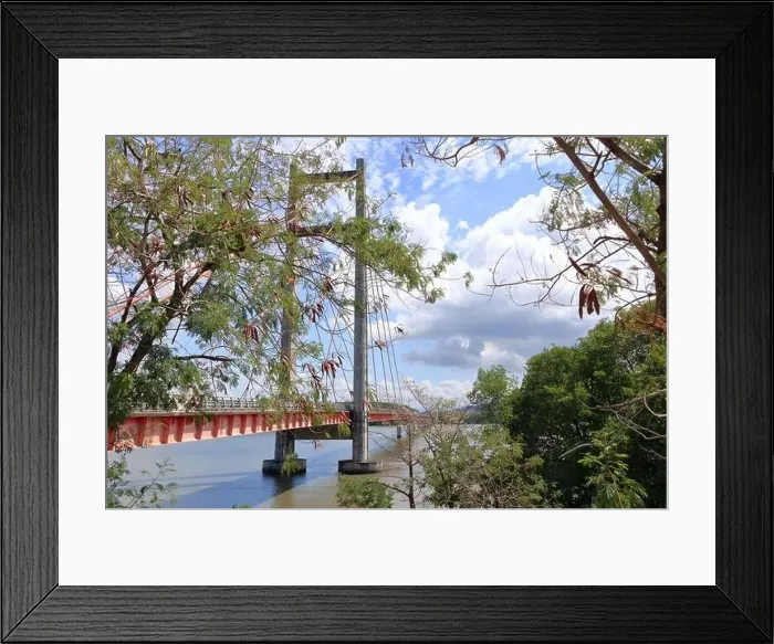 Framed Print : a Beautiful view of the Bridge Puente de la amistad Taiwan in Costa Rica Framed Print : a Beautiful view of the Bridge Puente de la amistad Taiwan in Costa Rica