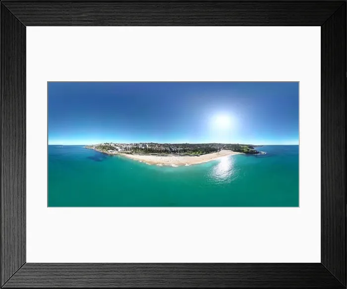 Framed Print : Panoramic Beach Framed Print : Panoramic Beach