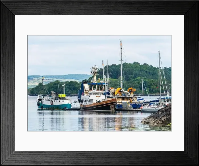 Framed Print : Boats in Tobermory, Isle of Mull, Scotland, UK Framed Print : Boats in Tobermory, Isle of Mull, Scotland, UK