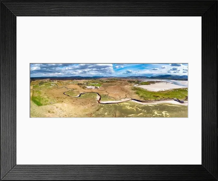 Framed Print : Aerial view of the Sandfield area between Ardara and Portnoo in Donegal - Ireland Framed Print : Aerial view of the Sandfield area between Ardara and Portnoo in Donegal - Ireland