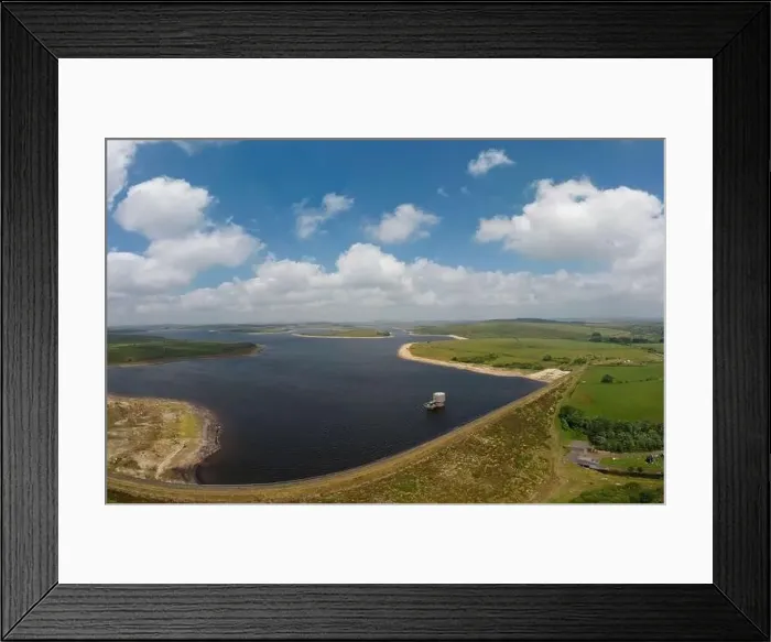 Framed Print : An aerial view of Colliford Lake on Bodmin Moor, Cornwall, UK Framed Print : An aerial view of Colliford Lake on Bodmin Moor, Cornwall, UK