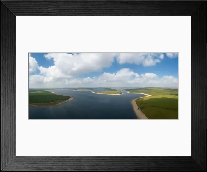 Framed Print : An aerial view of Colliford Lake on Bodmin Moor, Cornwall, UK Framed Print : An aerial view of Colliford Lake on Bodmin Moor, Cornwall, UK