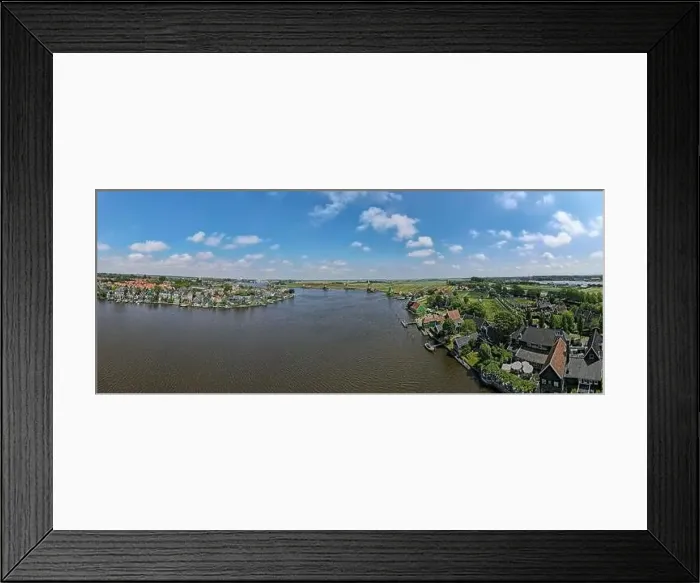 Framed Print : Drone view at the Windmills of Zaanse Schans near Amsterdam on Holland Framed Print : Drone view at the Windmills of Zaanse Schans near Amsterdam on Holland