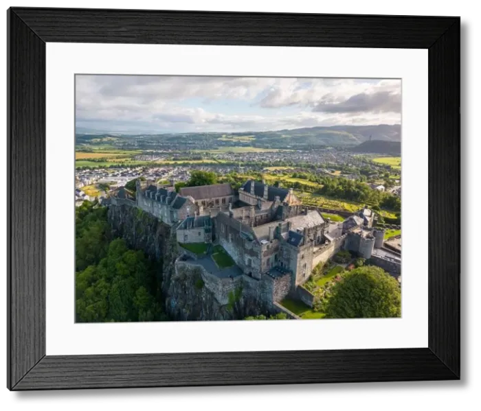 Framed Print : Aerial drone photo of Stirling castle in the city of Stirling Framed Print : Aerial drone photo of Stirling castle in the city of Stirling
