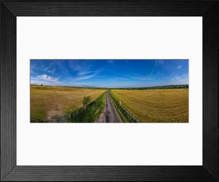Framed Print : Beautiful view footage taken above The Yorkshire with a drone Framed Print : Beautiful view footage taken above The Yorkshire with a drone