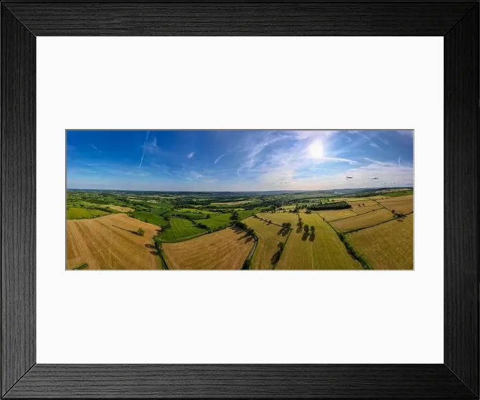 Framed Print : Beautiful view footage taken above The Yorkshire with a drone Framed Print : Beautiful view footage taken above The Yorkshire with a drone
