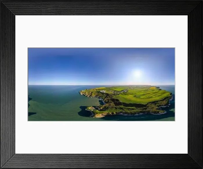 Framed Print : Beautiful view footage taken with a drone above the Flamborough Framed Print : Beautiful view footage taken with a drone above the Flamborough
