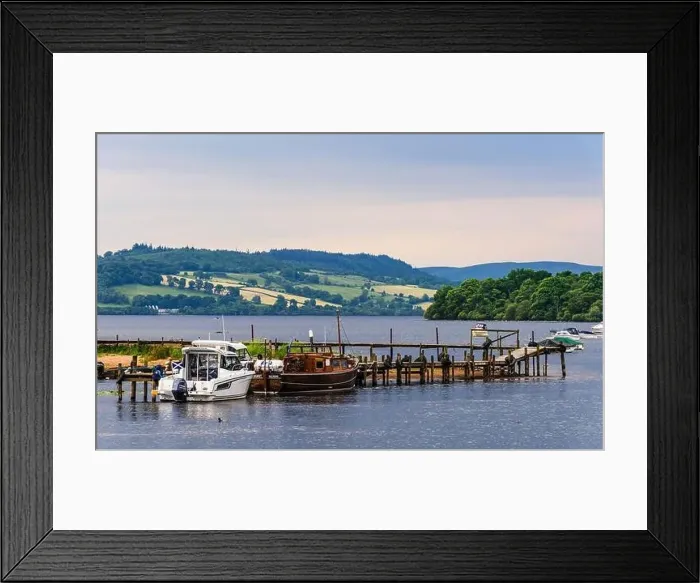 Framed Print : Boats in Balmaha, Loch Lamond, Scotland, UK Framed Print : Boats in Balmaha, Loch Lamond, Scotland, UK