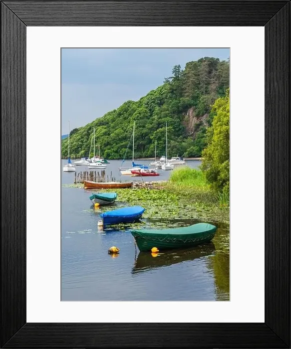 Framed Print : Boats in Balmaha, Loch Lamond, Scotland, UK Framed Print : Boats in Balmaha, Loch Lamond, Scotland, UK