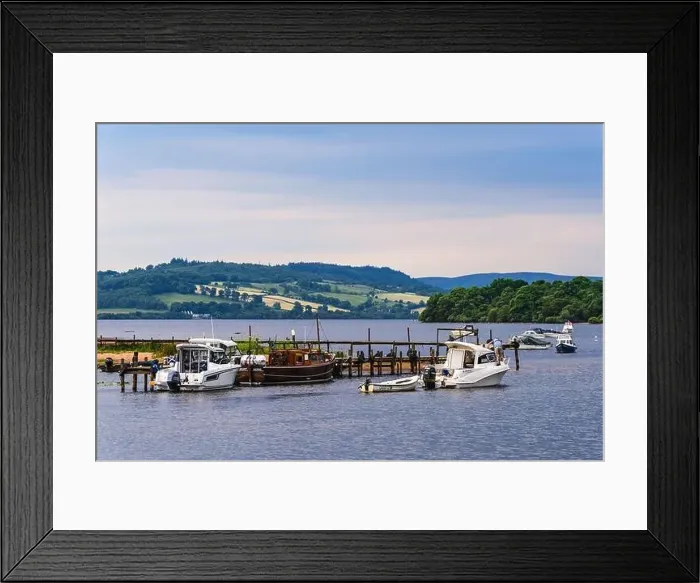 Framed Print : Boats in Balmaha, Loch Lamond, Scotland, UK Framed Print : Boats in Balmaha, Loch Lamond, Scotland, UK