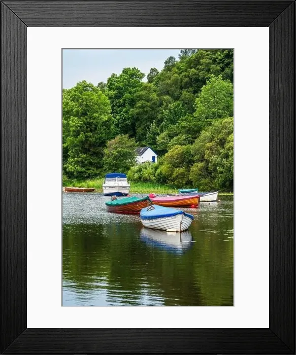 Framed Print : Boats in Balmaha, Loch Lamond, Scotland, UK Framed Print : Boats in Balmaha, Loch Lamond, Scotland, UK