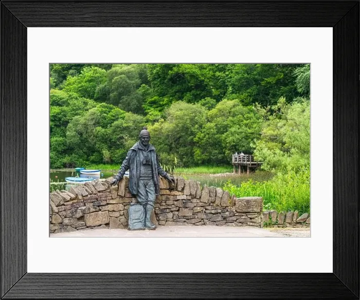 Framed Print : Tom Weir Statue, Balmaha, Loch Lomond, Scotland, UK Framed Print : Tom Weir Statue, Balmaha, Loch Lomond, Scotland, UK